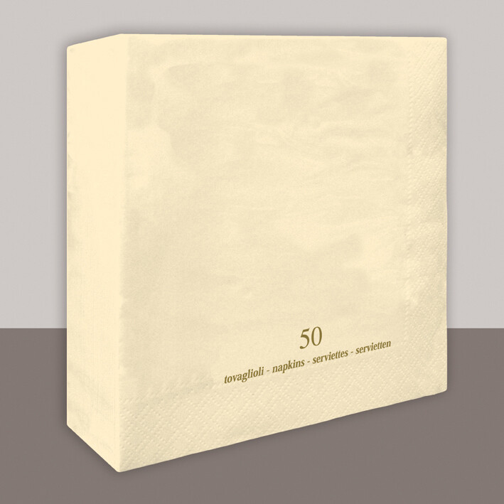 Tovagliolo Panna 2 veli 40x40 cm - Tirolix