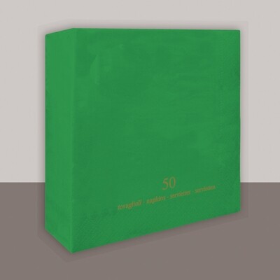 Tovagliolo Verde Smeraldo 2 veli 40x40 cm - Tirolix