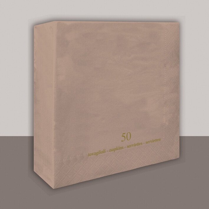 Tovagliolo Tortora 2 veli 40x40 cm - Tirolix