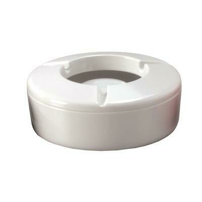 Tirolix - Posacenere Antivento 12,5 cm Bianco Melamina