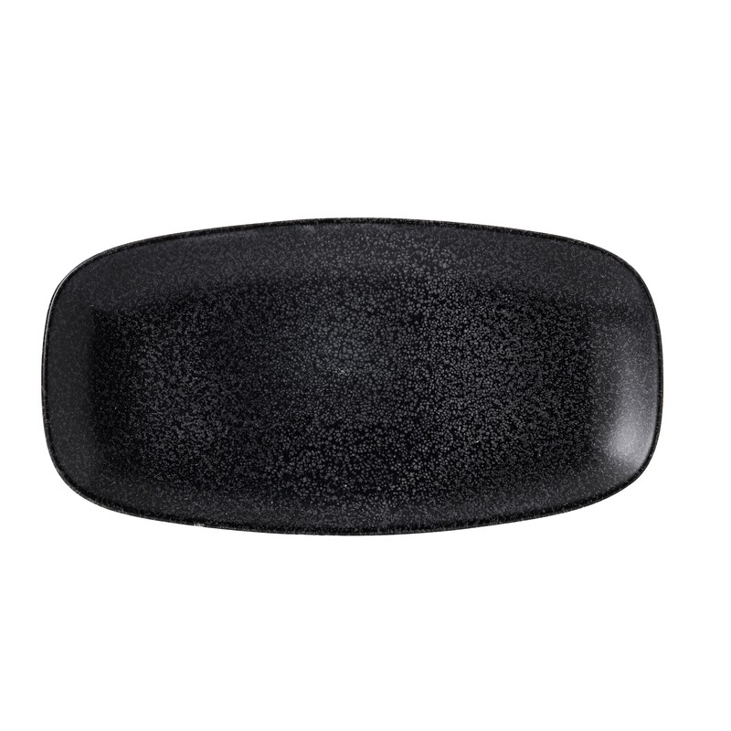 Chef&#39;s piatto rettangolare 29.8x15.3 cm - Evo Origins Midnight Black Dudson