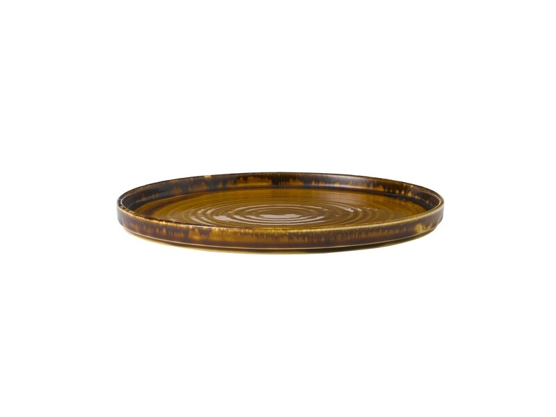 Piatto con bordo verticale 26 cm - Harvest Brown Dudson