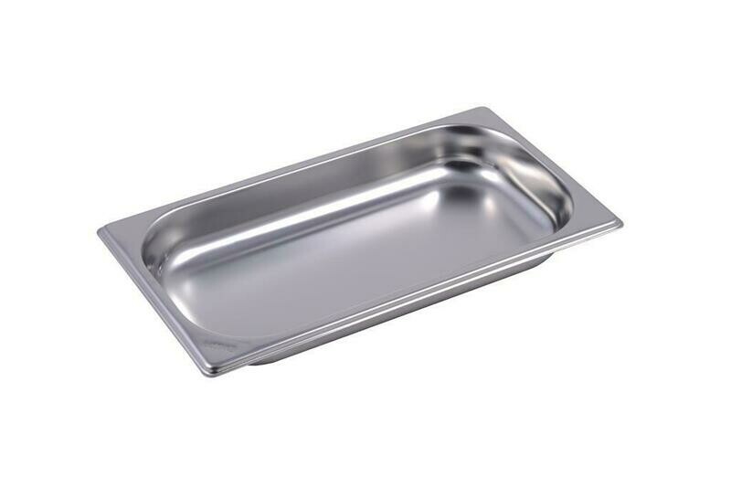 Teglia 1/3 32,5 x 17,5 cm h 4 cm Gastronorm Inox - Inoxmacel