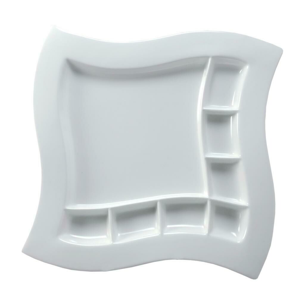 Tirolix - Square Plate Onda with Compartments 35 cm