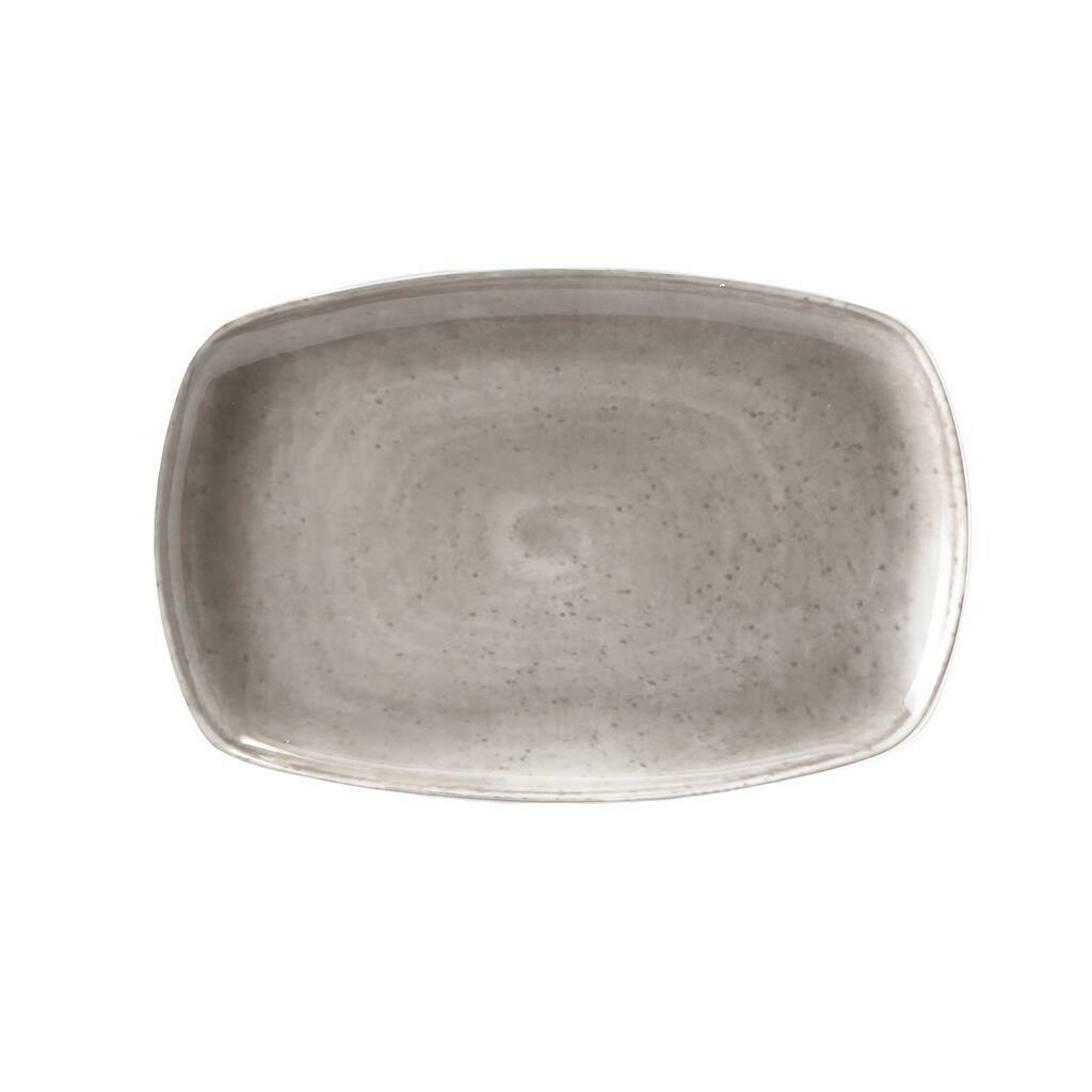 Tirolix - Rechteckige Teller 30,5x20 cm Grau Matiz