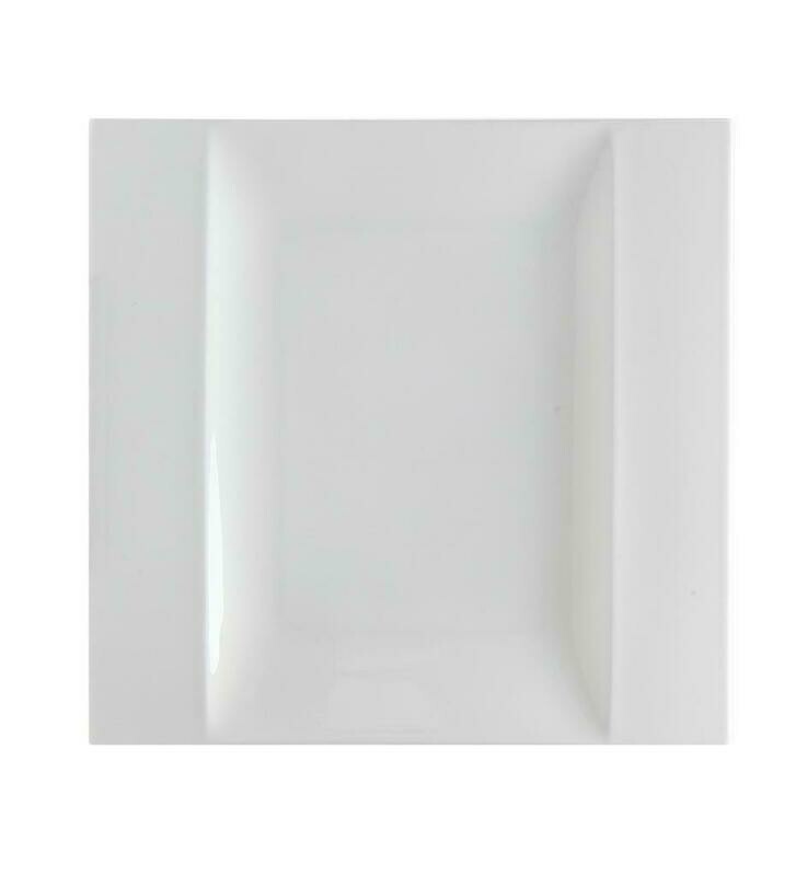 Tirolix - Piatto Quadro Ala 21 x 21 cm Gourmet Bone China