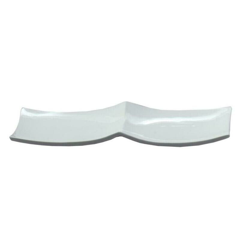 Tirolix - Piatto Rettangolare 2 Scomparti 29 x 15 cm Antipastiere