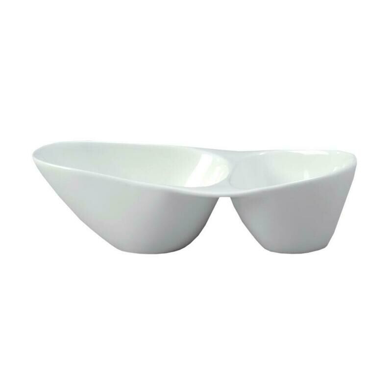 Tirolix - Antipastiera Ovale 2 Scomparti 24 cm Antipastiere