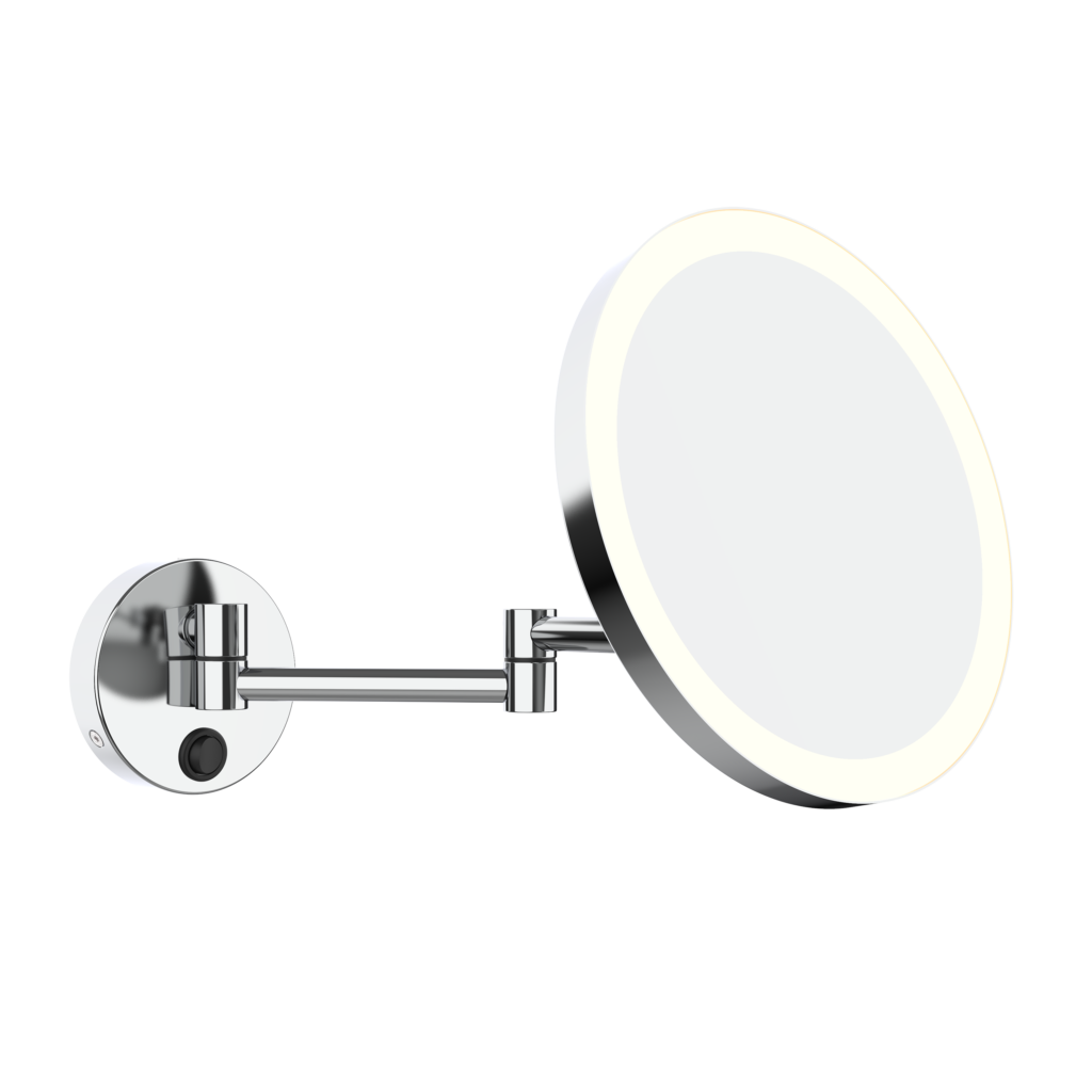 Aliseo - Specchio illuminato con braccio doppio LED My ø 220 mm