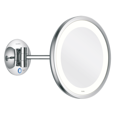Aliseo - Specchio illuminato Tondo con braccio orientabile LED Saturn T3