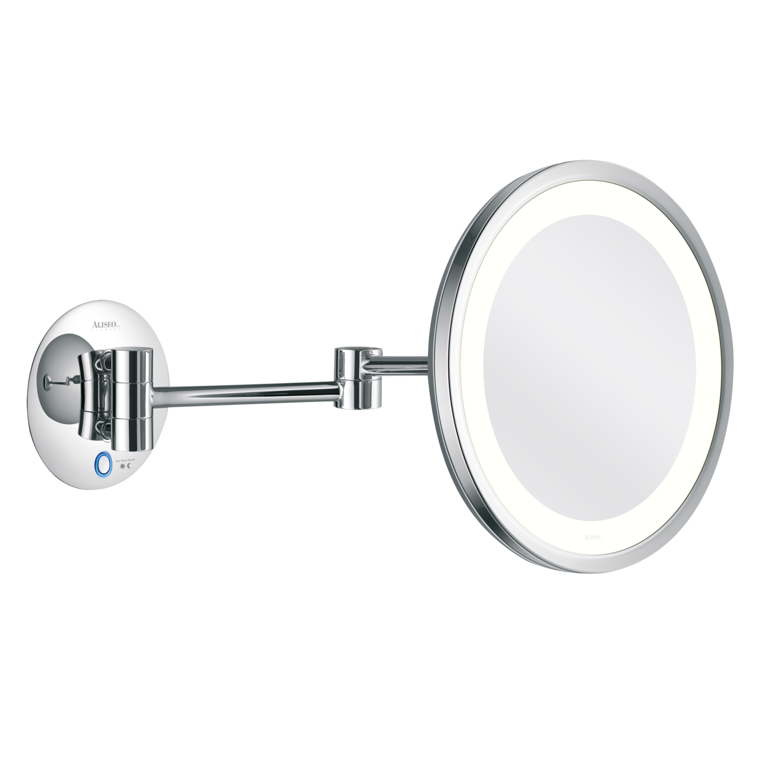 Aliseo - Specchio illuminanto con braccio orientabile LED Saturn T3