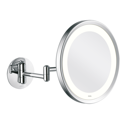 Aliseo - Specchio illuminato con doppio braccio orientabile LED Lunatec