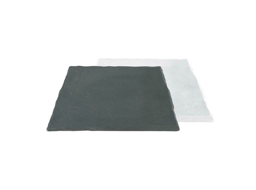 Tagliere Quadrato 30 x 30 cm Ardesia Bianco - Mps