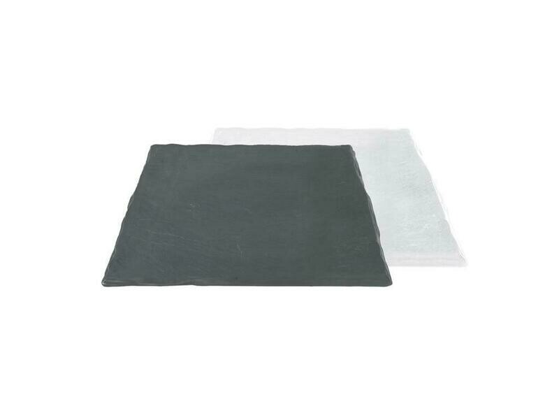 Tagliere Quadro 20 x 20 cm Ardesia Bianco - Mps