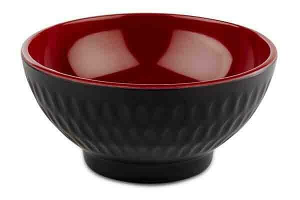 APS - Ciotola &quot;Asia Plus &quot; 9,5 cm Rosso, Nero