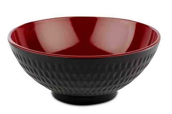 APS - Ciotola &quot;Asia Plus&quot; 16 cm Rosso, Nero