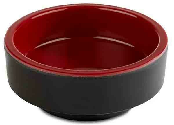 APS - Ciotola &quot;Asia Plus&quot; 7,5 cm Rosso, Nero
