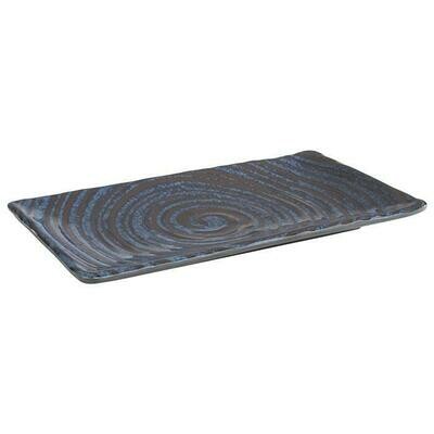 APS - Vassoio &quot;Loops&quot; 13,5 x 23,5 cm Blu, Grigio
