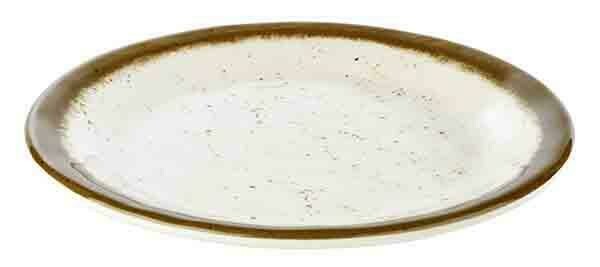 APS - Piatto &quot;Stone Art&quot; 19 cm Bianco, Marrone