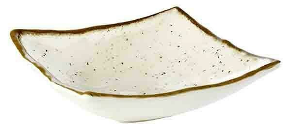 APS - Ciotola &quot;Stone Art&quot; 19 x 19 cm Bianco, Marrone