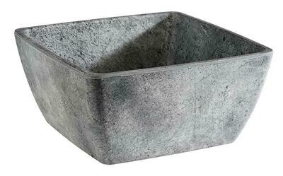 APS - Ciotola quadrata &quot;Element&quot; 19 x 19 cm 1,5L Grigio