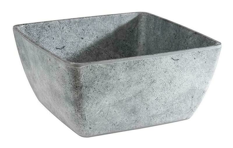 APS - Ciotola quadrata &quot;Element&quot; 25 x 25 cm 3,8L Grigio