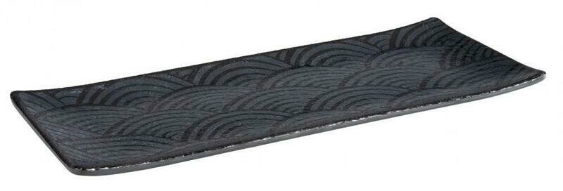 APS - Vassoio &quot;Dark Wave&quot; 12 x 29 cm