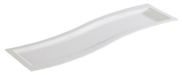 APS - Vassoio GN 2/4 &quot;Sinus&quot; 16,2 x 53 cm Bianco