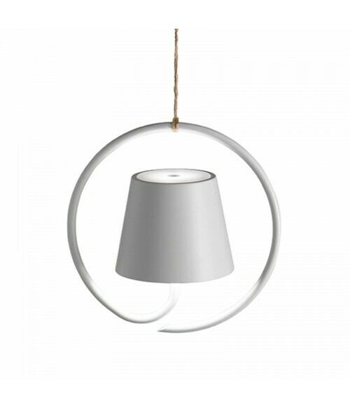 Lampada a sospensione 19,8 x 11 cm Poldina Bianco - Zafferano