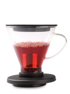 Infusore da tè per tazze in vetro borosilicato/plastica - Weis