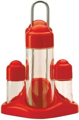 Abert - Menage 4 Pezzi Rosso Pasha