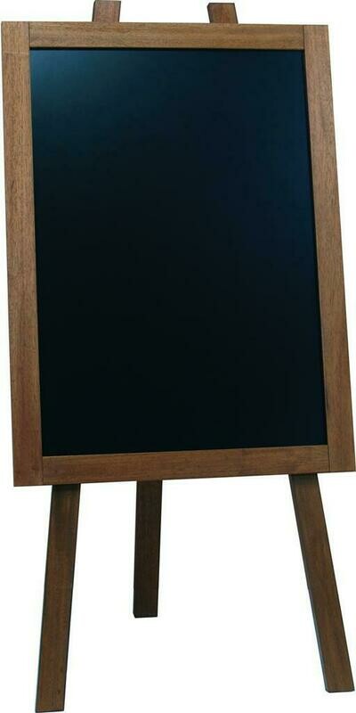 Lavagna Cavalletto 55 x 124 cm Noce - Nero Lavagne