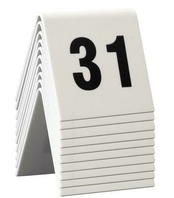 Securit - Numeri Da Tavolo 31/40 5 x 4 cm Bianco