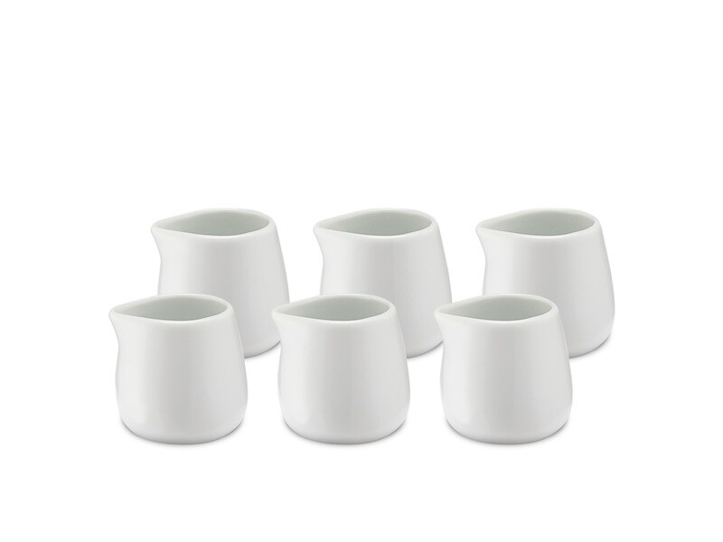 Set 6 lattiere in porcellana 20 ml - Weis