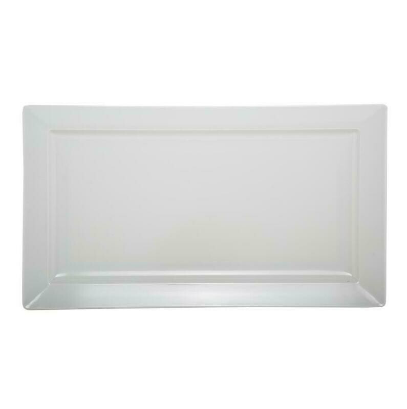 Tirolix - Vassoio Rettangolare 71x40.5 cm Bianco Melamina H2628