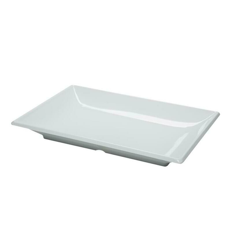 Tirolix - Vassoio Rettangolare 40,5 x 27,5 cm Bianco Melamina