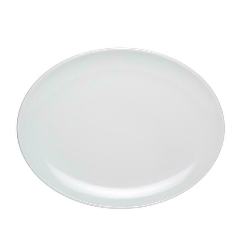 Tirolix - Vassoio Ovale 33 x 25,5 cm Bianco Melamina