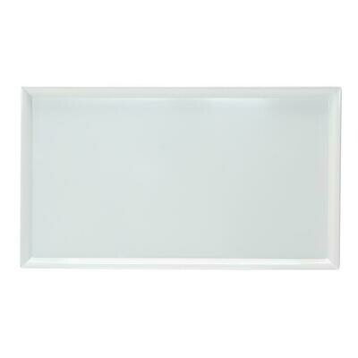 Tirolix - Piatto Rettangolare 42 x 24,5 cm Bianco Melamina