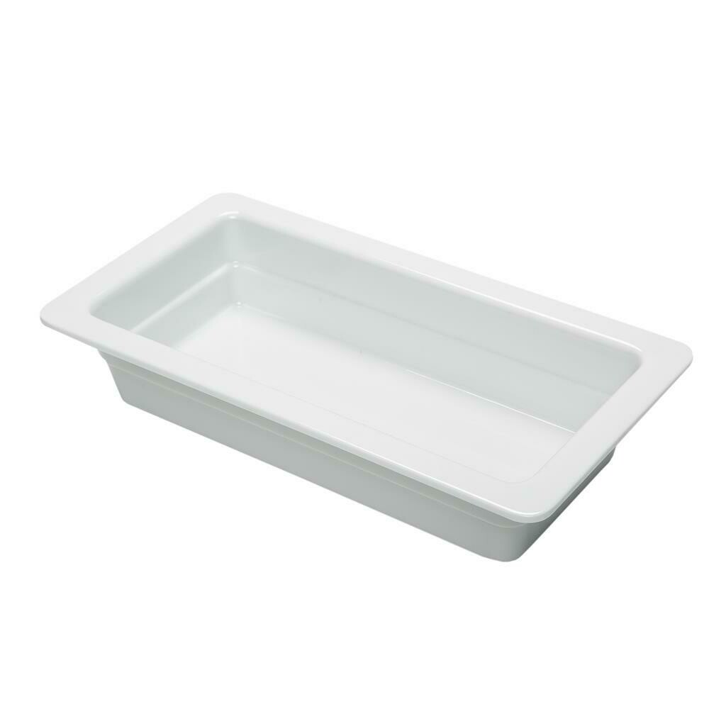 Tirolix - Vasca Gastronorm 1/3 32,5 x 17,5 cm Bianco Melamina
