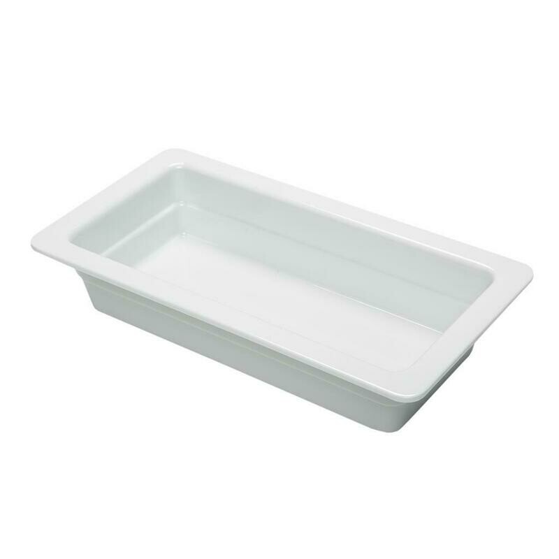 Tirolix - Vasca Gastronorm 1/3 32,5 x 17,5 cm Bianco Melamina