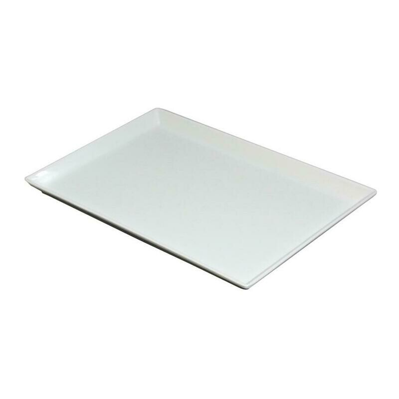 Tirolix - Vassoio Rettangolare 35x24 cm Bianco Melamina HP1411PA