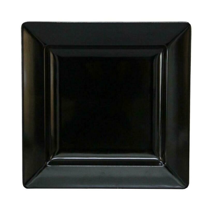 Tirolix - Vassoio Quadrato 37,5 x 37,5 cm Nero Melamina
