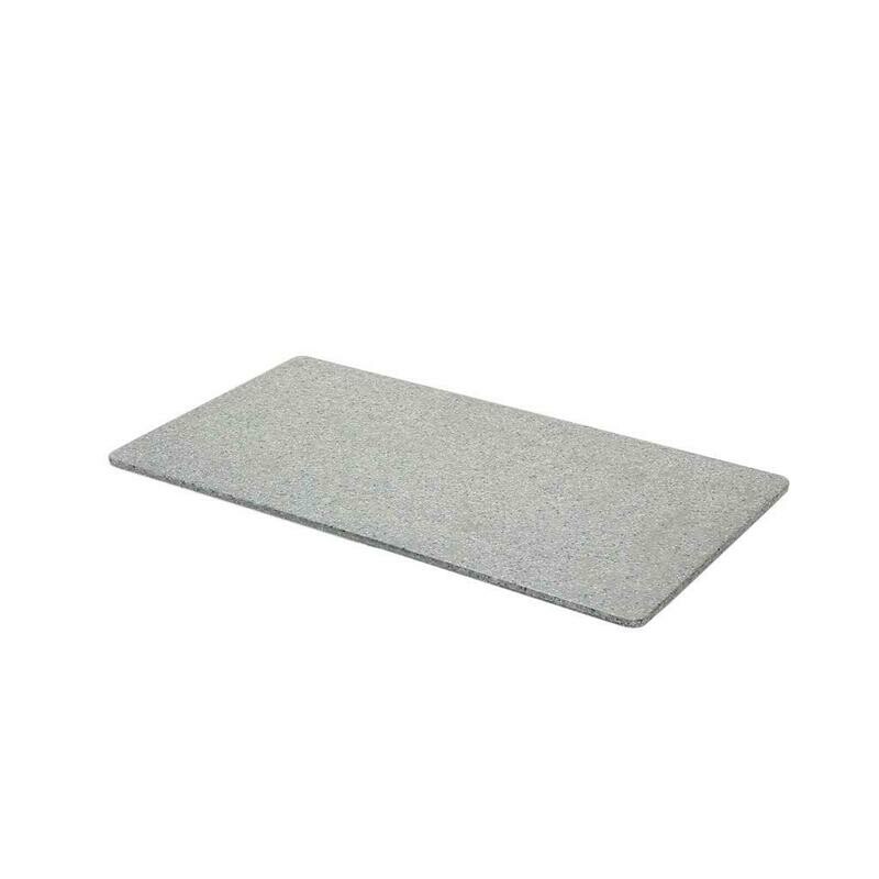 Tirolix - Piatto Rettangolare 32 x 17 cm Grigio Melamina Stone