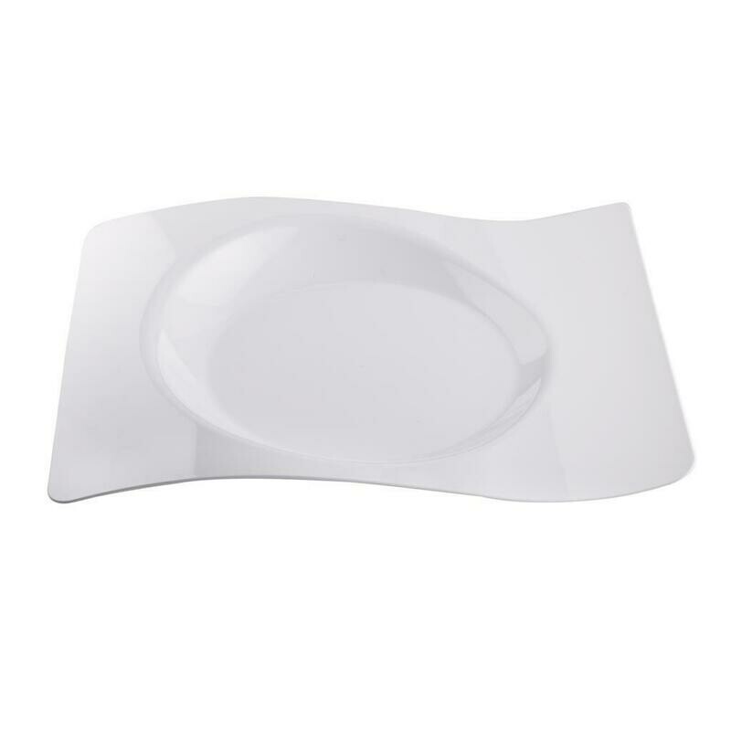 Piatto Onda 28 x 23 cm Bianco - Gold Plast