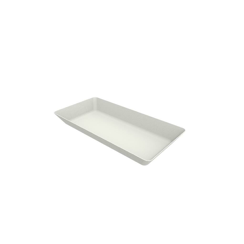 C/50 Piattini Rettangolari 13x6.5 cm Sustainable Tableware 6121P Gold Plast