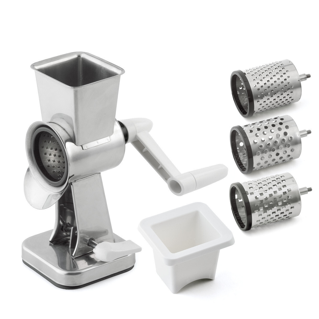 Grattugia universale 3 inserti 18,3 x 19,5 cm - Weis