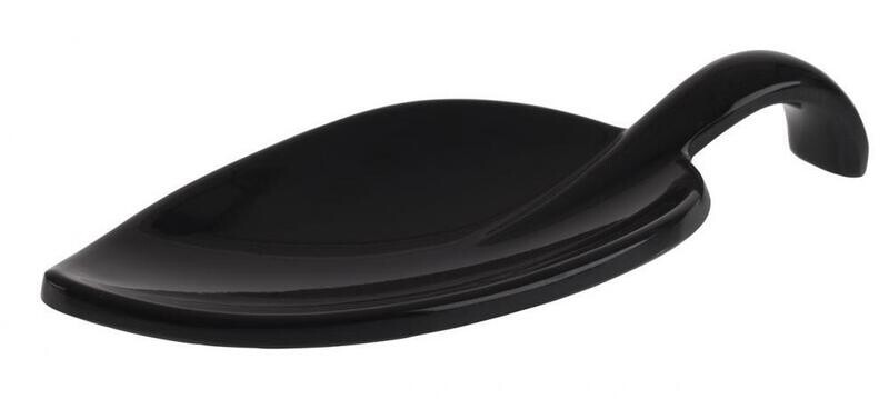 APS - Cucchiaio da finger food &quot;Leaf&quot; 4,5 x 10 cm Nero