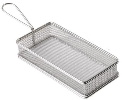 APS - Cestino per frittura &quot;Snackholder&quot; 10,5 x 21,5 cm Argento