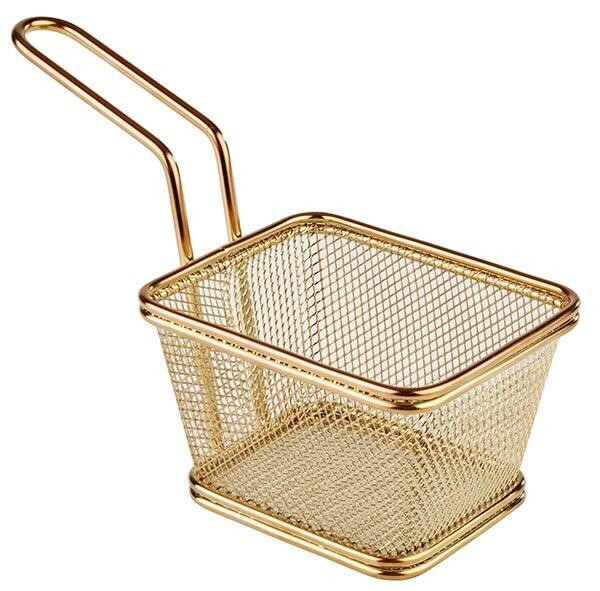 APS - Cestino per frittura &quot;Snackholder&quot; 8,5 x 10 cm Rame