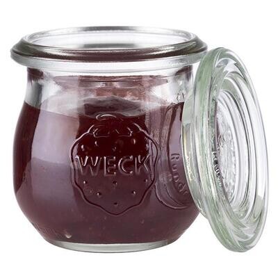 APS - Set 12 bicchieri con coperchio &quot;Weck&quot; 0,07L